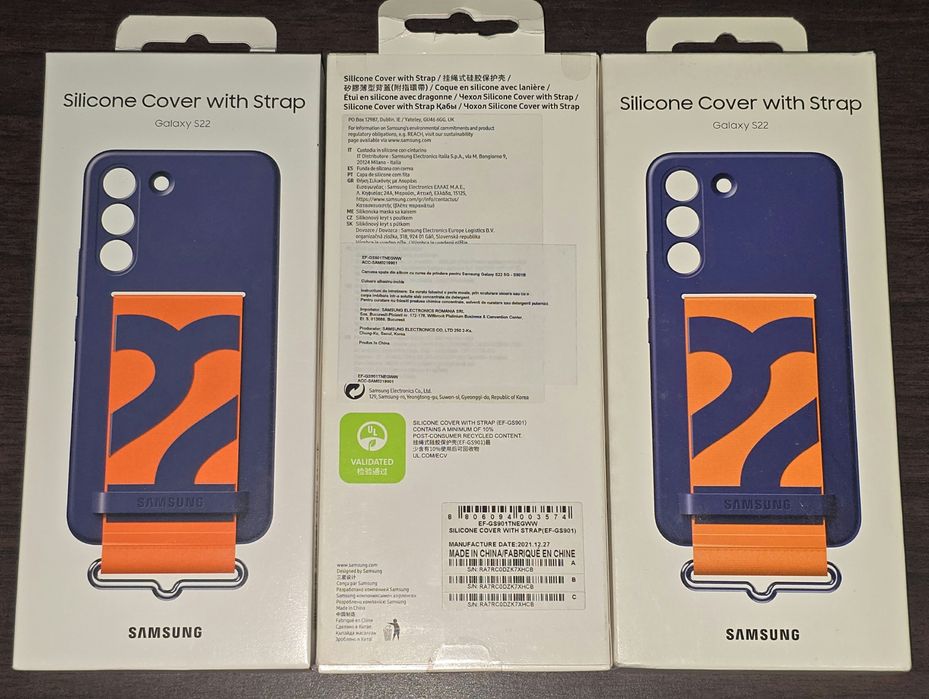 Husa originala Samsung Silicone Cover with Strap Galaxy S22 S901