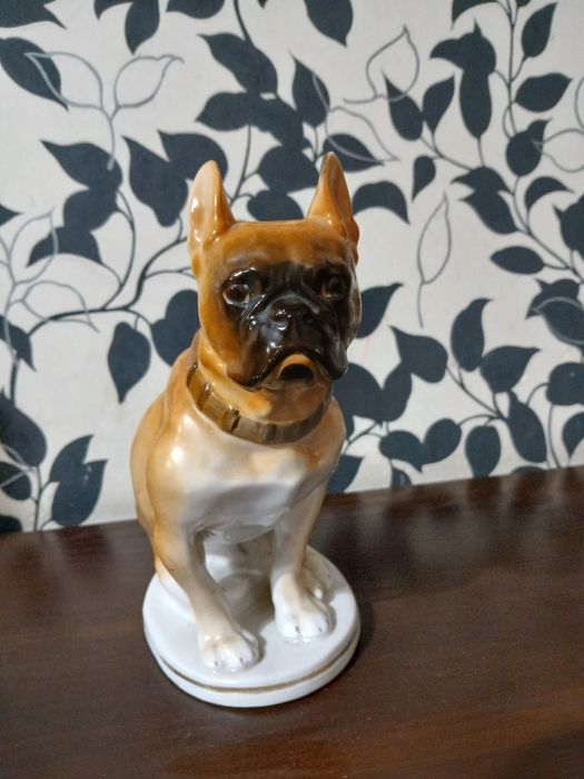 Статуэтка бульдог, боксёр.