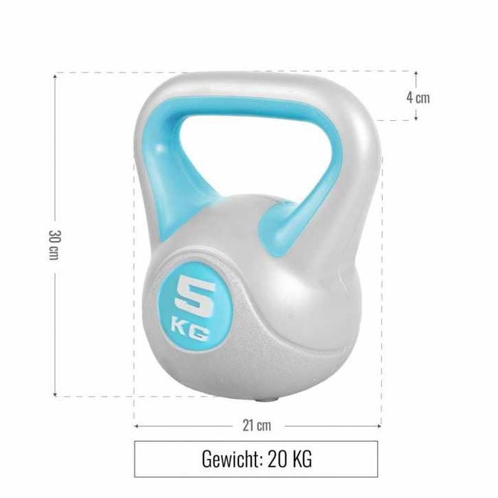 Kettlebell Stylish umplut cu ciment 2-20kg