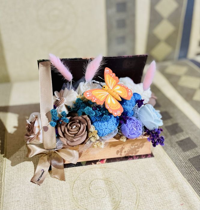 Букети от соеви свещи