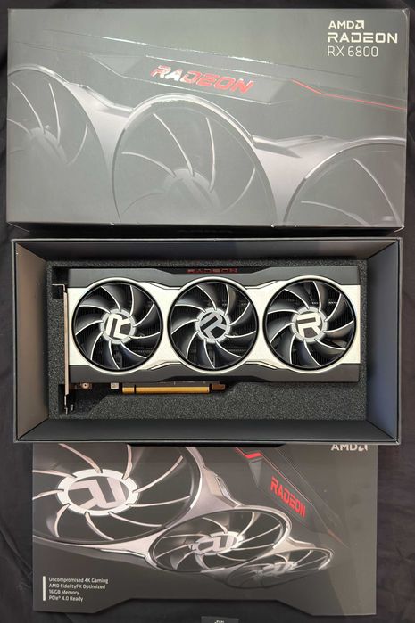 ТОП състояние Видео карта AMD Radeon RX 6800 16GB GDDR6 (пълен комплект)