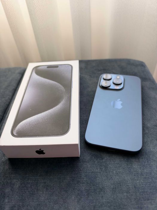 iPhone 15 Pro, Blue Titanium, 128 GB