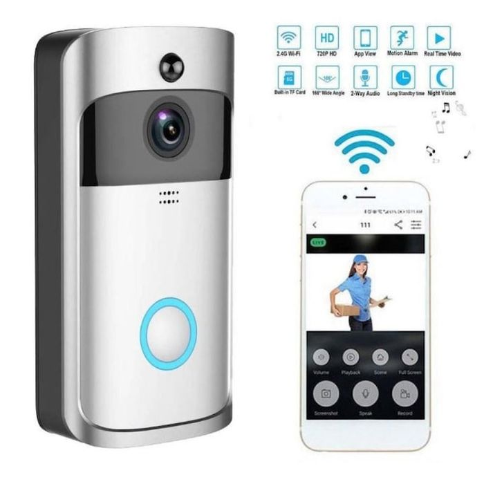 Sonerie inteligenta, sonerie video, Video Doorbell V5, Wi-fi / HD video /night vision /conectare cu smartphone andriod /IOS
