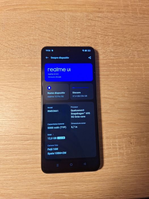 Telefon Realme 10 Pro 5g , memorie 12 GB , stocare 256 GB
