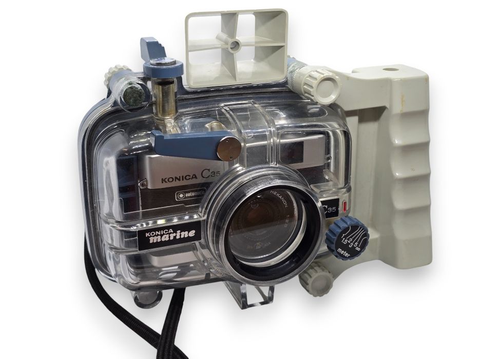 Raritate aparat foto Konica C35 Marine kit subacvatic