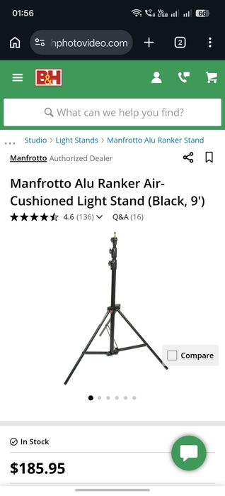 Продам стойку для света Manfrotto 1005bac