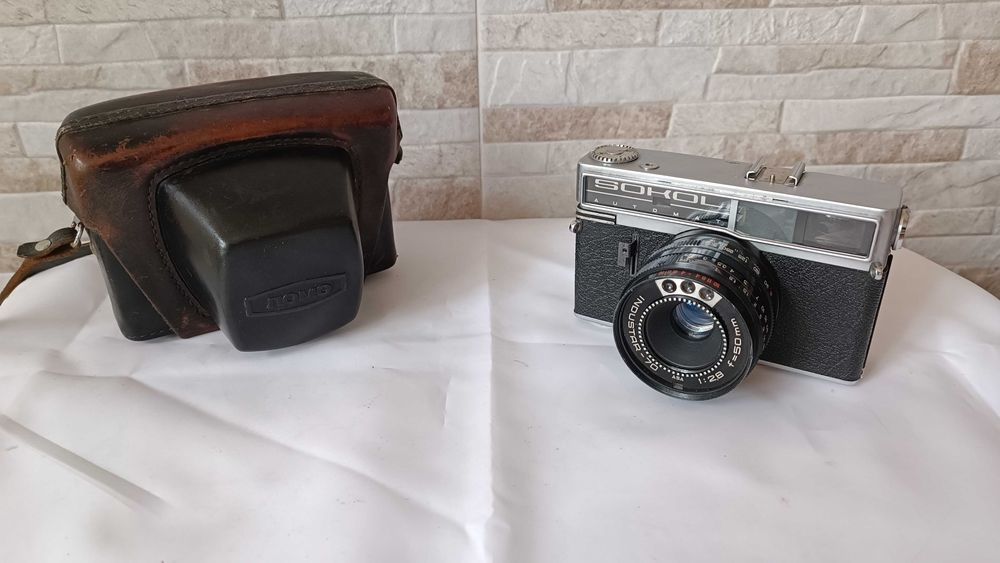 Стар механичен фотоапарат - СОКОЛ / SOKOL AUTOMATIK - Антика - 1972г.