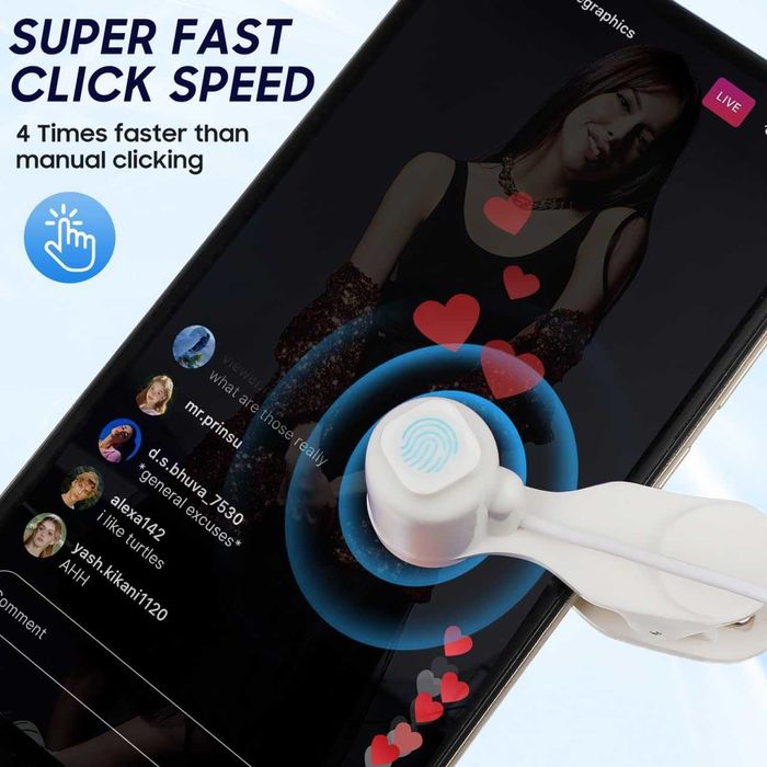 Автоматично докосване на екрана на телефона, симулирано щракане