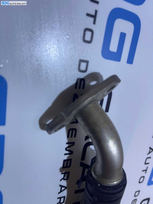 Furtun Conducta Teava Retur Ulei Turbo Turbina Turbosuflanta Audi A4 B8 2.0 TFSI CDNB CDNC CAEA CAEB CAED CFKA CPMA CPMB 2008 - 2015 Cod 06H145735G