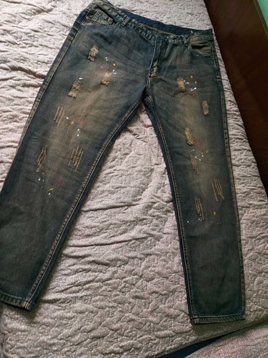 Дънки дамски цветни