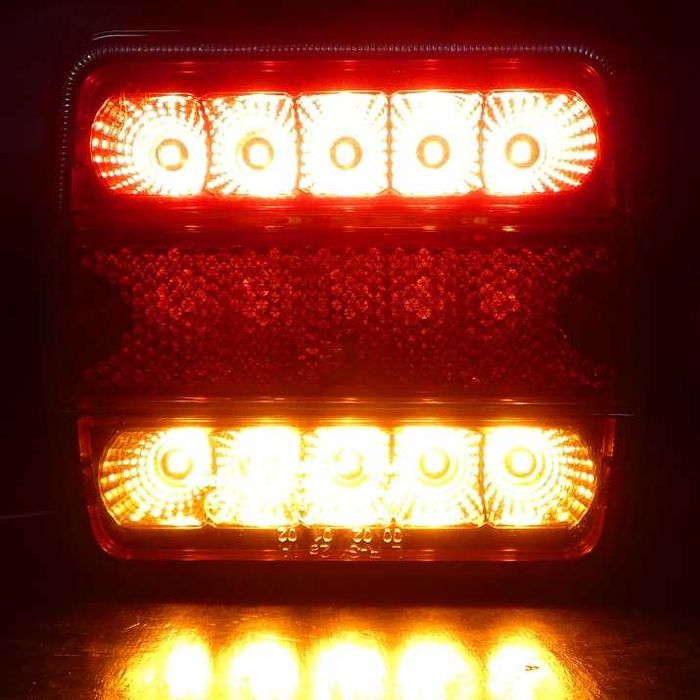 Комплект 2 броя LED стопове 10 см 12V-24V за камион ремарке бус