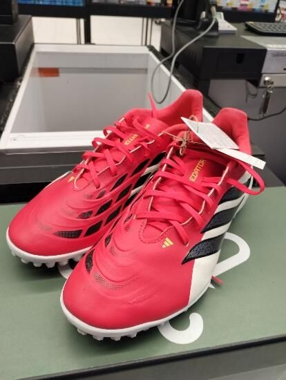 Ghete Fotbal Predator Club Turf Roșu - produs resigilat Decathlon