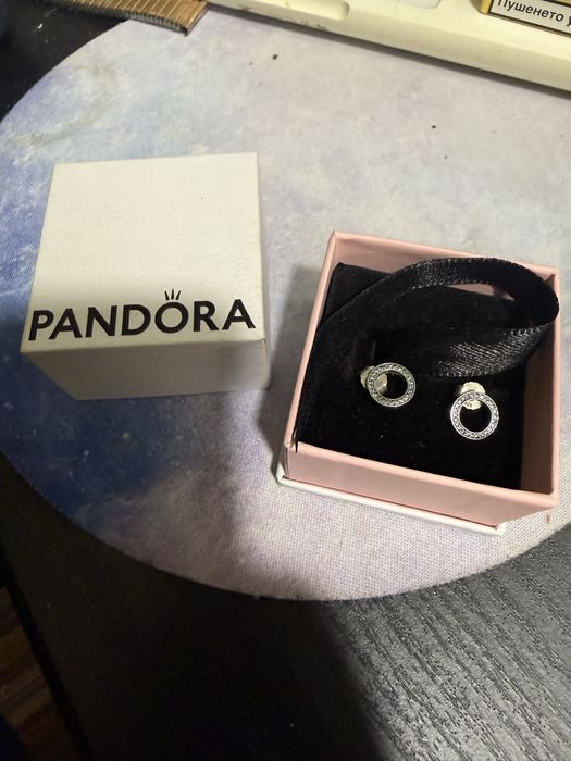 сребърни обеци Pandora