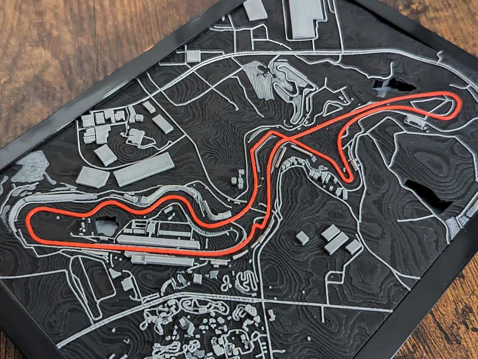 Harta 3D Circuit Japanese Grand Prix – Model premium printat 3D
