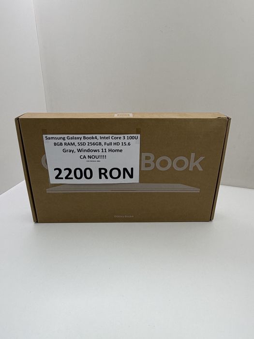 Laptop Samsung Galaxy Book4 Core 3 100U 8GB SSD 256GB FHD CA NOU