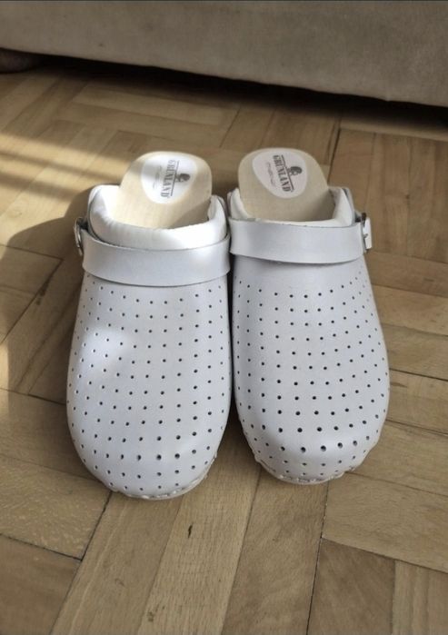 Papuci / Saboti ortopedici medicali Grünland, Lemn + Piele, Marime 40