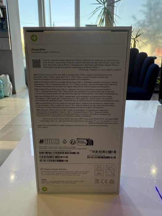 Iphone 16 Pro 256 gb Black Titanium Nou Sigilat!