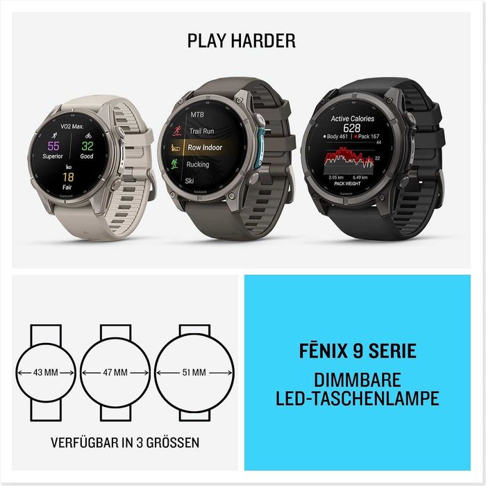 Watch Garmin Fenix 9 Amoled GPS 43mm,47mm,51mm - SlateGrey/Titan Нов! 24м Гаранция!