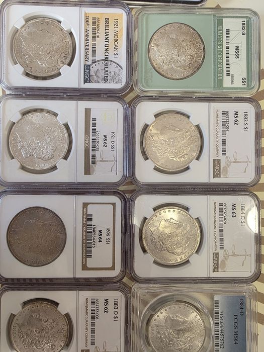 Moneda 1 dollar , one dollar original