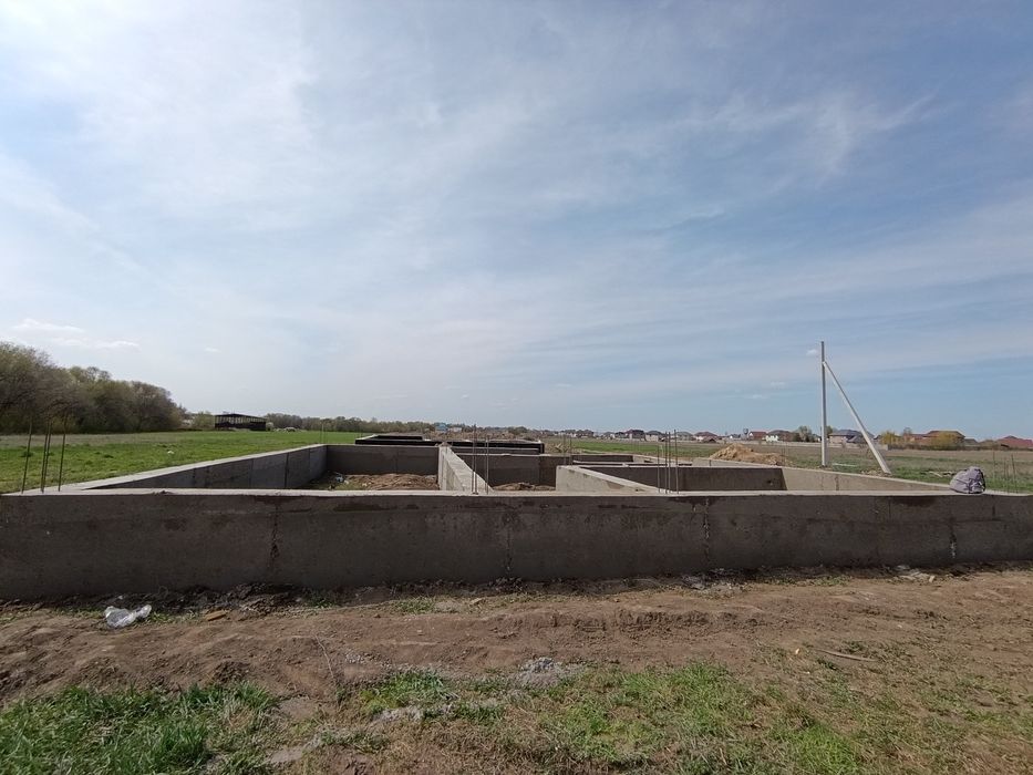 Заливка фундамента