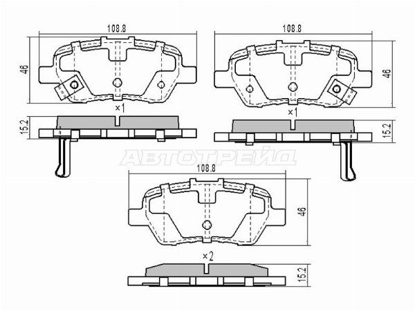Колодки тормозные Honda Civic