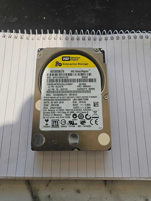 Бърз Хард диск 2.5 Wd VelociRaptor 300GB