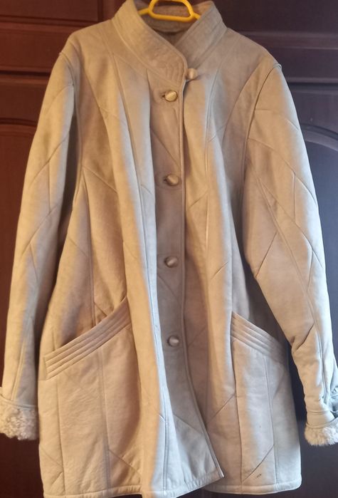 Cojoc damă  de blană  naturală  gri