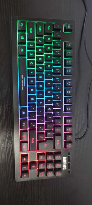 Kit Gaming Complet RGB - Tastatură Marvo + Mouse Havit + Mousepad XXL + Bandă LED