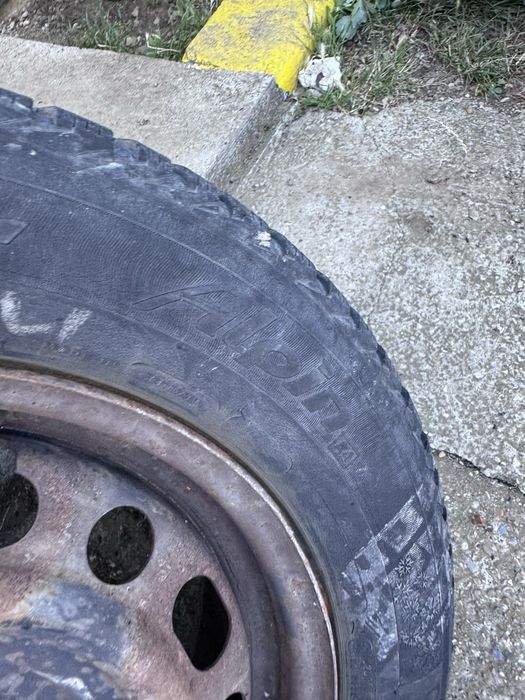 Set 4 roti jante tabla otel cu anvelope iarna 195 65 R16 Mazda 3/5/6 Kia Ceed Hyundai i30