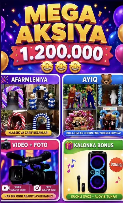 Afarmleniya foto va video xizmati