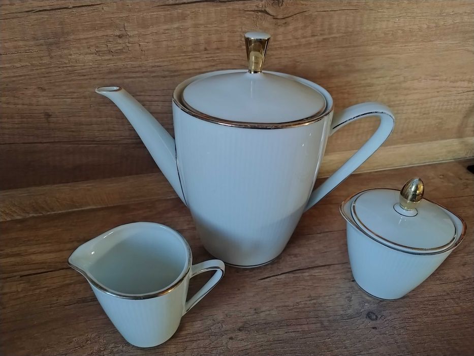 Порцеланов комплект 3 части Winterling Bavaria, Кана за чай, Захарница