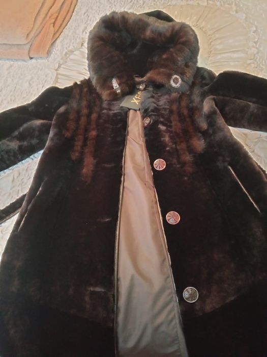 Шуба Мутон размер 44