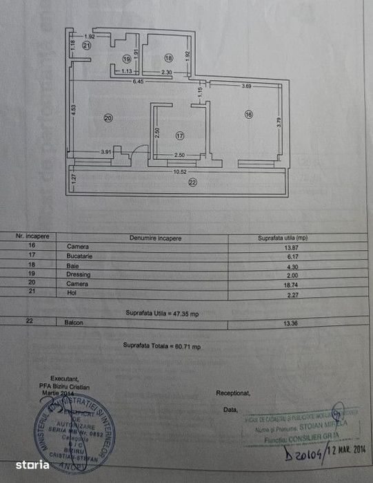 Apartament 3 Camere | Tomis Plus | 61 Mp Utili
