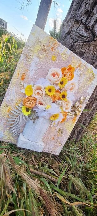 Tablou 5D Deluxe Flori_Handmade Unicat