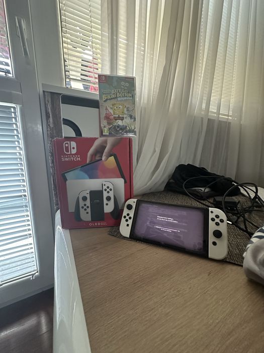 Nintendo switch Oled 64GB+Игра+Калъф