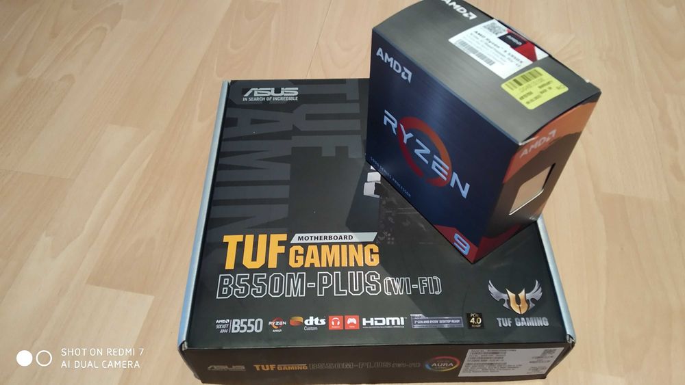 Kit AM4-DDR4 Ryzen 5950X + placa baza Asus TUF Gaming B550M Plus Wifi
