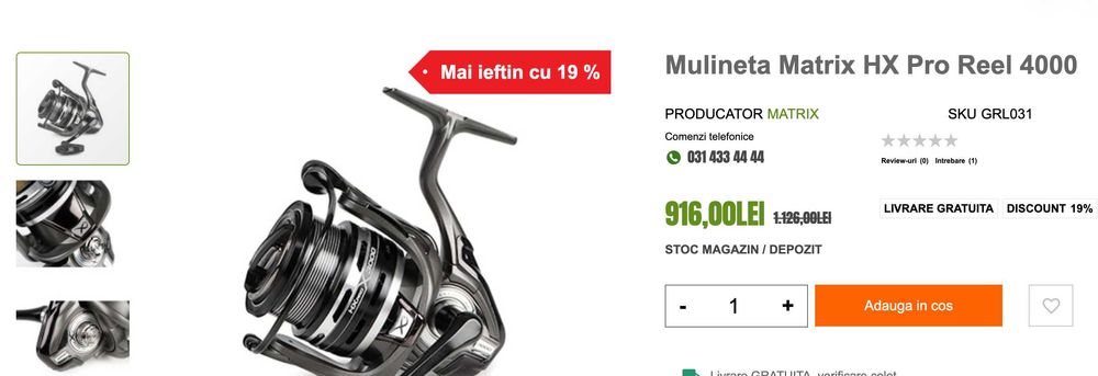 Mulineta Matrix HX Pro Reel 4000