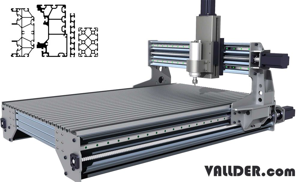Componente CNC, ghidaje liniare, profile aluminiu, motoare pas cu pas
