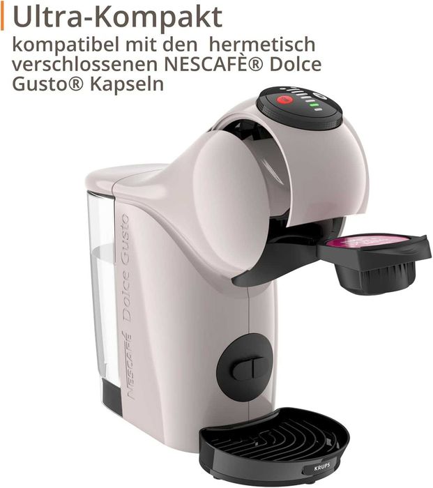 Кафемашина с капсули KRUPS NESCAFE Dolce Gusto Genio S, KP243AF0, бежава