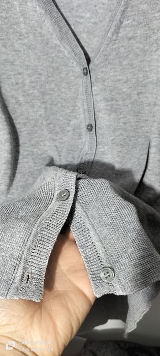 Bluză/ cardigan damă gri cu nasturi