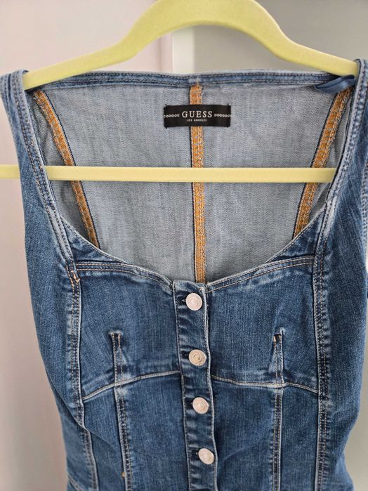 Salopeta bleumarin denim Guess
