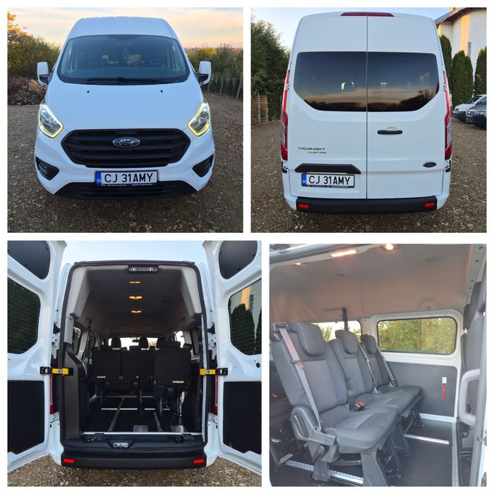 Ford Custom 2020 2.0TDCI 131CP 9 locuri lung inalt inmatriculat