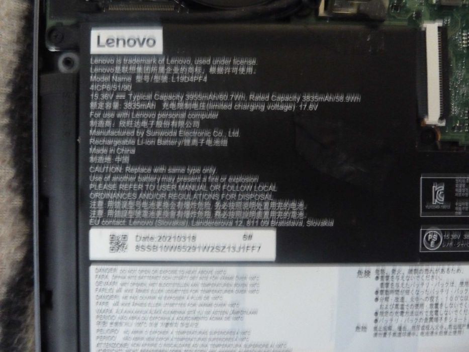 dezmembrez lenovo yoga slim 7 ARE05 model 82A2 DIN 2021,ryzen 5 si 8gb ddr4