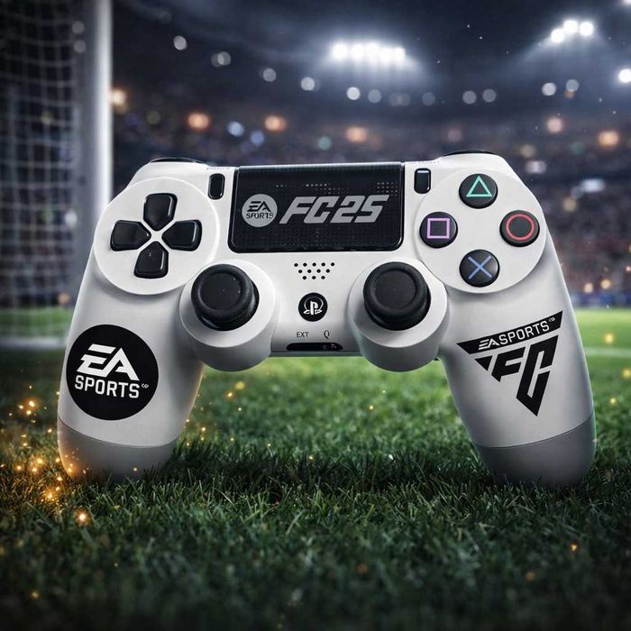 Безжичен джойстик за PS4 с тъчпад, вибрация и LED осветление