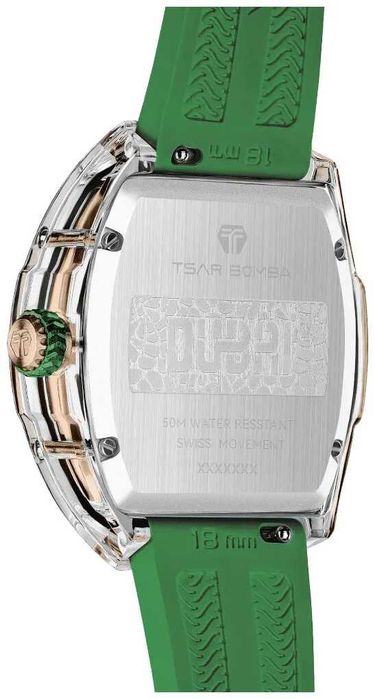 Нов дамски часовник TSAR BOMBA Crystal Chic Swiss TB8219G - гаранция