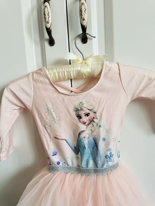 Rochie balerina printesa Elsa ,cu tiul , masura 98- 104, H&M , 3/4 ani