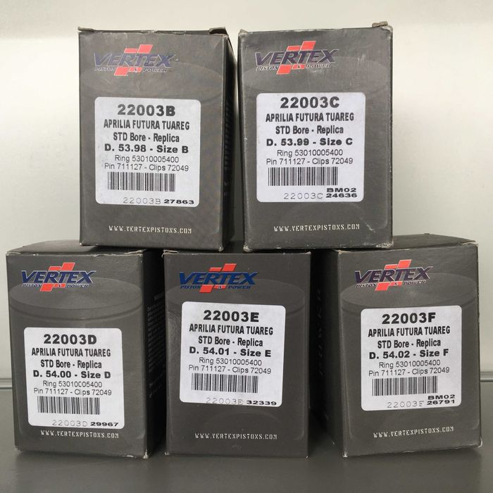 Бутало Vertex Априля Aprilia rs rx 125 rotax 122-123 ,гарнитури,лагер