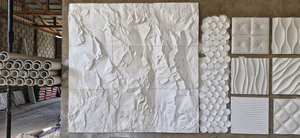 3 Д Панели. Молдинги. Тяги из гипса.