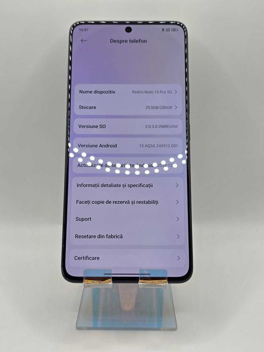 Redmi Note 13 Pro, MEM 256GB, RAM 8GB, Amanet Doamna Ghica, Cod: 71457