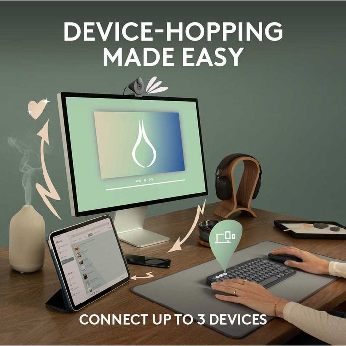 Tastatura Bluetooth Wireless LOGITECH Pebble Keys 2 K380s Nou Sigilata